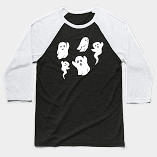 Halloween Ghosts Baseball T-Shirt